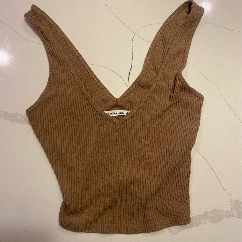A&F sweater v-neck crop top